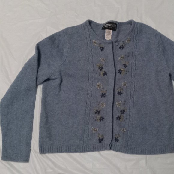 Vintage KS-Sport Knit-Set Women’s 100% Lambs Wool Sweater / Cottage Core - Picture 6 of 10